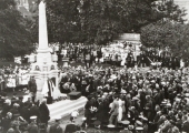 Dedication of the war memorial, Westbury Gardens 1922