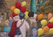 Detail from embroidery panel
