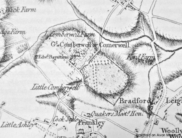 Cumberwell on Andrews & Dury's map 1773