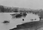 flood at Barton Bridge, Bradford on Avon 1925