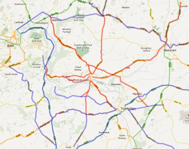 Bradford Roads Trust (in red)