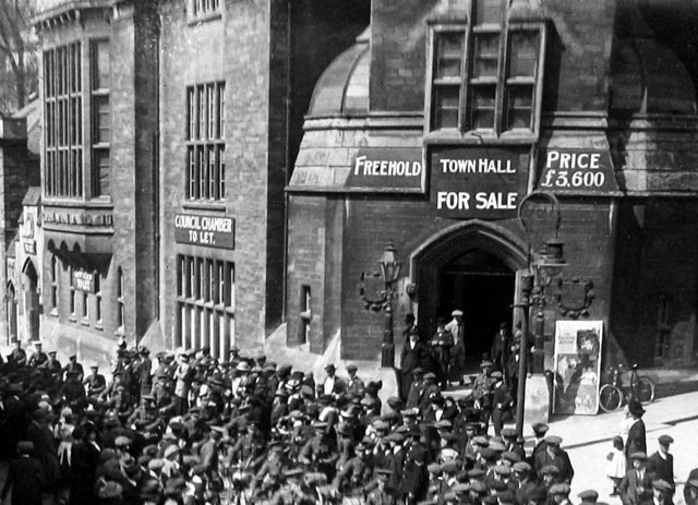 Town Hall, Bradford on Avon as a cinema 1915