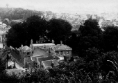 The Priory from uphill, Bradford on Avon