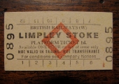 Limpley Stoke station platform ticket