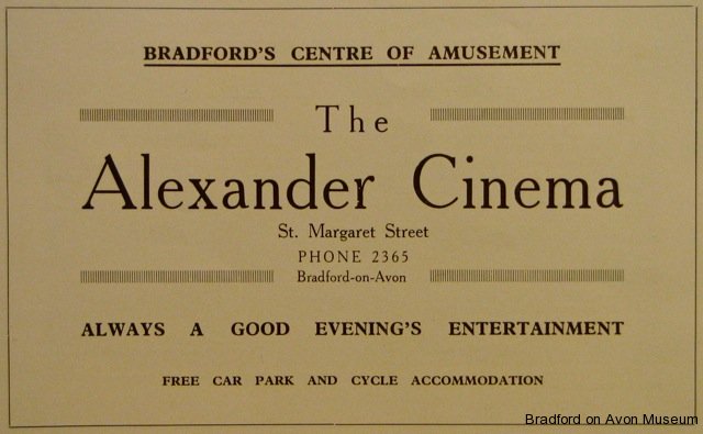 Alexander Cinema advertisement