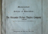 setting up the Alexander Cinema, Bradford on Avon 1919