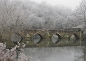 Barton Bridge frost, Bradford on Avon