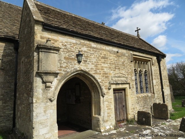porch and Long Chapel, South Wraxall church