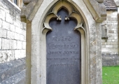monument to John Jones, Holy Trinity, Bradford on Avon