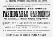 Alexander, tailor, Silver Street, Bradford on Avon 1887