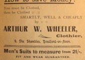 Wheeler, tailor, Shambles, Bradford on Avon
