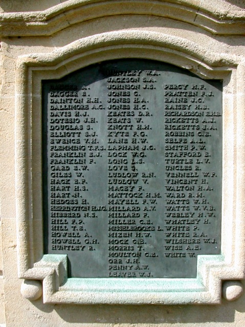 Bradford, World War 1 memorial, Westbury Gardens