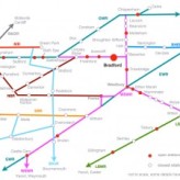 A Bradford-centric railway map