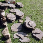 Roman stone roofing slabs, Bradford on Avon